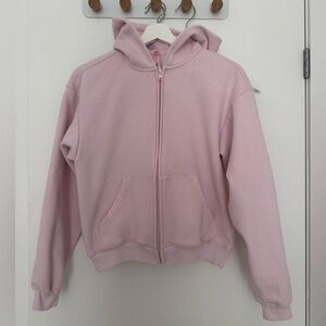 SKIMS Cotton Fleece Cherry Blossom Pink Classic Hoodie XS